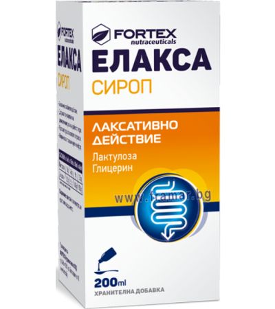 ЕЛАКСА ЛАКТУЛОЗА сироп 200 мл ФОРТЕКС