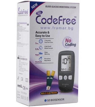 АПАРАТ ЗА ИЗМЕРВАНЕ НА КРЪВНА ЗАХАР CODE FREE