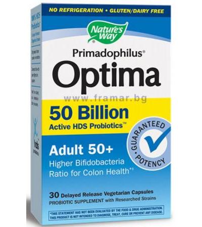 ПРИМАДОФИЛУС ОПТИМА 50+ капсули * 30 NATURE'S WAY