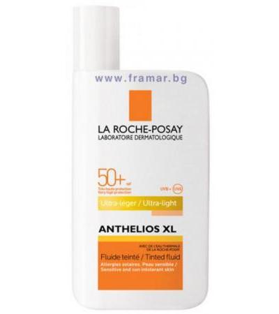 ЛА РОШ АНТЕЛИОС XL SPF 50 + СЛЪНЦЕЗАЩИТЕН ОЦВЕТЯВАЩ ФЛУИД ЗА ЛИЦЕ 50 мл.