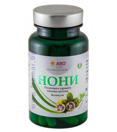 НОНИ капсули * 60 АРО ЛАЙФ
