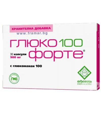 ГЛЮКО 100 ФОРТЕ капсули 900 мг. * 30