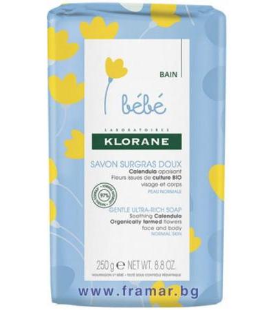 КЛОРАН БЕБЕ ОВЛАЖНЯВАЩ САПУН 250 гр.