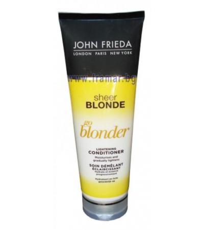 ДЖОН ФРИЕДА SHEER BLONDE ИЗСВЕТЛЯВАЩ БАЛСАМ ЗА РУСА КОСА 250 мл