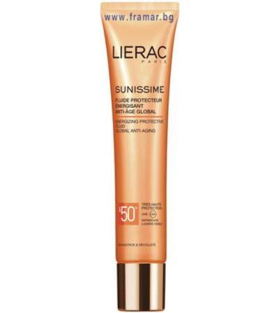 ЛИЕРАК СЪНИСИМ СЛЪНЦЕЗАЩИТЕН ЕНЕРГИЗИРАЩ ФЛУИД ЗА ЛИЦЕ SPF 50 40 мл.