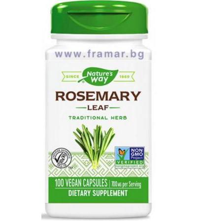РОЗМАРИН лист капсули 350 мг * 100 NATURE'S WAY