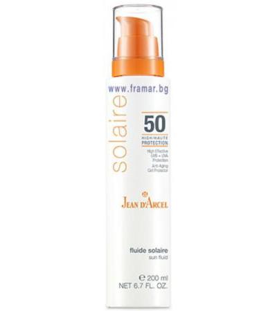 ЖАН Д'АРСЕЛ СОЛЕР СЛЪНЦЕЗАЩИТЕН ФЛУИД ЗА ЛИЦЕ И ТЯЛО SPF 50 200 мл