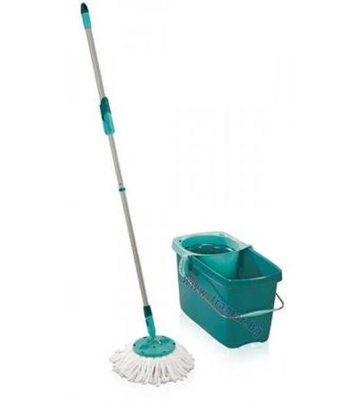 ЛЕЙФХЕЙТ КОМПЛЕКТ CLEAN TWIST DISK MOP REVOLUTION МОП С ЛЕНТИ - МИКРОФИБЪР С МЕХАНИКА ЗА ЦЕНТРОФУГИРАНЕ И СГЪВАЩА СЕ ДРЪЖКА QLICK SYSTEM, КОФА 20 л. С ДВЕ ДРЪЖКИ, ЦЕДКА И ЦЕНТРОФУГА 52019