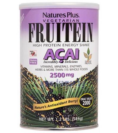 НЕЙЧЪРС ПЛЮС FRUITEIN ПРОТЕИНОВ ШЕЙК АКАЙ 544 гр.