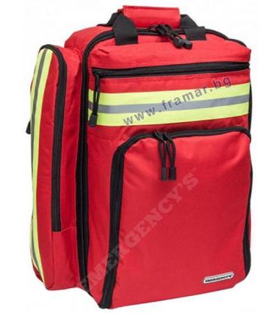 ЧАНТА - РАНИЦА ЗА СПЕШНА ПОМОЩ ELITE BAGS EM - 13.006 ЧЕРВЕНА