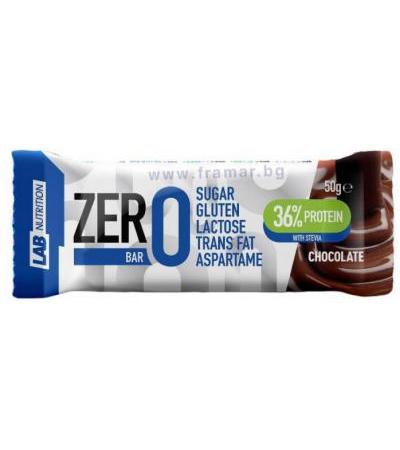 ПРОТЕИНОВ БАР ЛАБ НУТРИШЪН ZERO ШОКОЛАД 50 гр.
