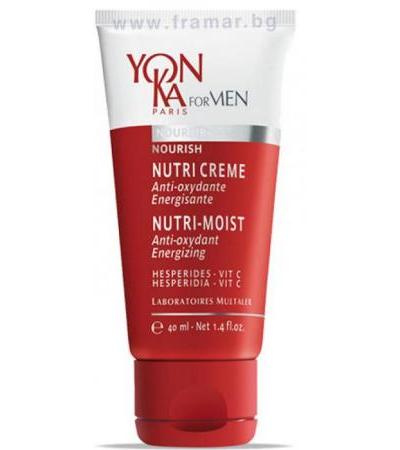 ЙОН КА МЕН NUTRI CREME ЕНЕРГИЗИРАЩ АНТИОКСИДАНТЕН КРЕМ С ЦИТРУСОВ АРОМАТ И ВИТАМИН Ц 40 мл.