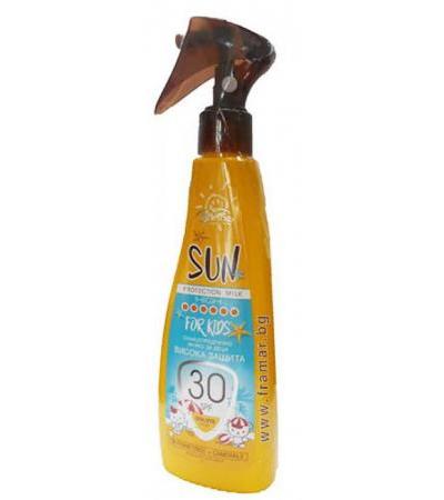 МЕЛИТИС СЛЪНЦЕЗАЩИТНО СПРЕЙ МЛЯКО ЗА ДЕЦА SPF 30 200 мл.