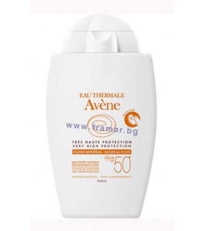АВЕН СЛЪНЦЕЗАЩИТЕН МИНЕРАЛЕН ФЛУИД SPF 50+ 40 мл.