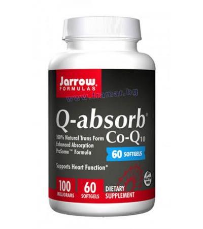 ДЖАРОУ ФОРМУЛАС Q - АБСОРБ CO - Q10 капсули 100 мг * 60