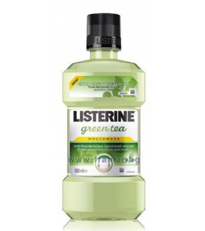 ВОДА ЗА УСТА LISTERINE С ВКУС НА ЗЕЛЕН ЧАЙ 500 МЛ