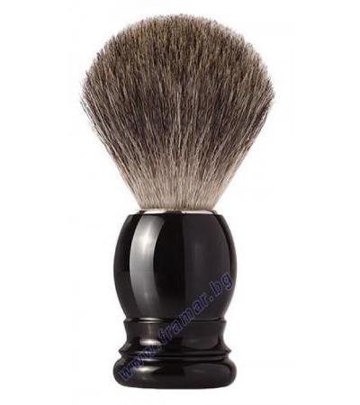 МОНДИАЛ ЧЕТКА ЗА БРЪСНЕНЕ GREY BADGER С ЕСТЕСТВЕН КОСЪМ ОТ СИВ ЯЗОВЕЦ С ЧЕРНА ПЛАСТМАСОВА ДРЪЖКА размер S