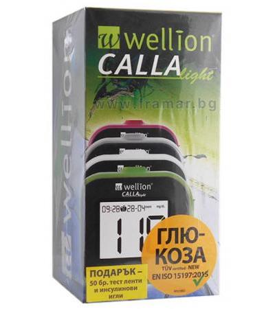 АПАРАТ ЗА ИЗМЕРВАНЕ НА КРЪВНА ЗАХАР WELLION CALLA LIGHT КОМПЛЕКТ