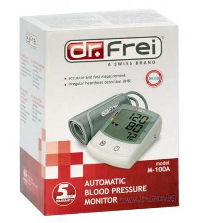 ЕЛЕКТРОНЕН АПАРАТ ЗА ИЗМЕРВАНЕ НА КРЪВНО НАЛЯГАНЕ ЗА ПРЕДМИШНИЦА DR. FREI M - 100A
