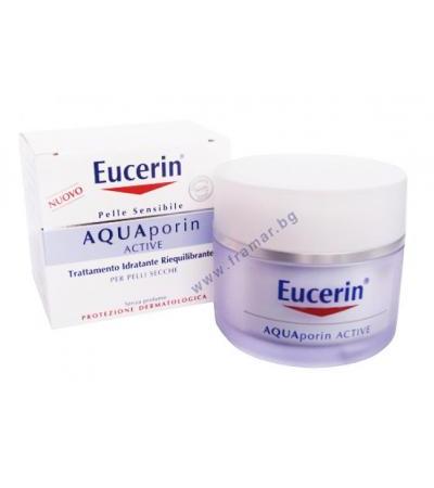ЕУЦЕРИН - AQUA дневен крем за лице за суха кожа 50 мл.