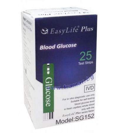 ТЕСТ ЛЕНТИ EASY LIFE PLUS ЗА КРЪВНА ЗАХАР * 25