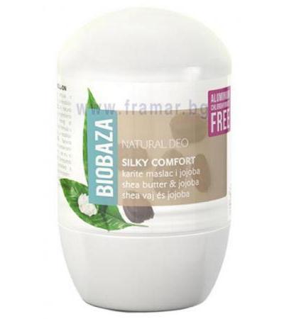БИОБАЗА НАТУРАЛЕН РОЛ ОН С ШЕА И ЖОЖОБА SILKY COMFORT 50 мл