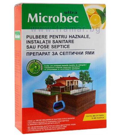 БРОС MICROBEC ПРЕПАРАТ ЗА СЕПТИЧНИ ЯМИ И ДОМАШНИ ПРЕЧИСТВАТЕЛНИ СТАНЦИИ 1 кг