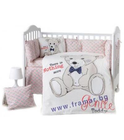 КИКА БО СПАЛЕН КОМПЛЕКТ 7 ЧАСТИ TEDDY BEAR 60 см. / 120 см.