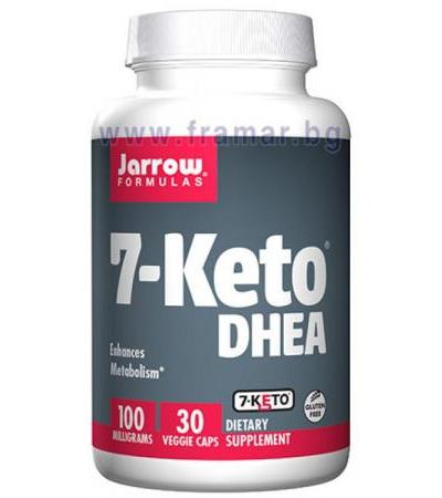 ДЖАРОУ ФОРМУЛАС 7 - КЕТО DHEA капсули 100 мг * 30