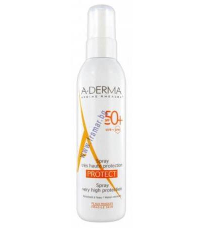 А - ДЕРМА ПРОТЕКТ СЛЪНЦЕЗАЩИТЕН СПРЕЙ SPF 50+ 200 мл