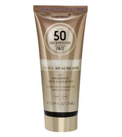 ТАНИМАКС СЛЪНЦЕЗАЩИТЕН ЛОСИОН ЗА ЛИЦЕ SPF 50 75 мл.