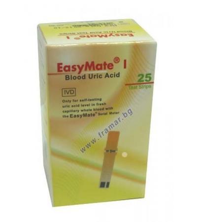 ТЕСТ ЛЕНТИ EASYMATE ЗА ПИКОЧНА КИСЕЛИНА * 25