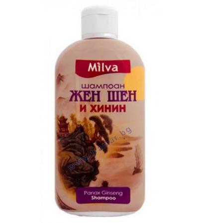 МИЛВА ШАМПОАН ЗА КОСА С ЖЕН ШЕН И ХИНИН 200 мл