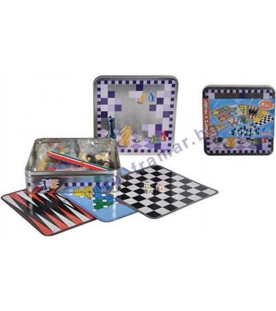 СИМБА G&M ИГРИ В МЕТАЛНА КУТИЯ 8 В 1 106015368037