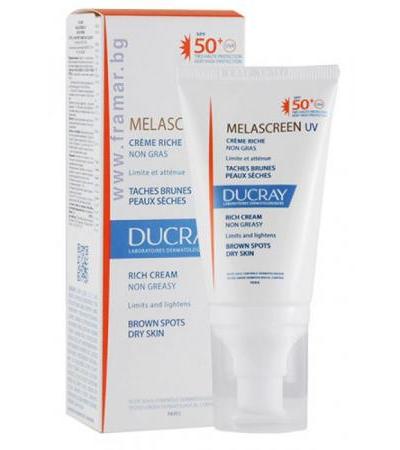ДЮКРЕ МЕЛАСКРИН СЛЪНЦЕЗАЩИТЕН КРЕМ БОГАТ SPF 50+ 40 мл.