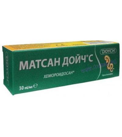 МАТСАН ДОЙЧ С крем ЗЕЛЕН ПРОТИВ ХЕМОРОИДИ 30 мл.