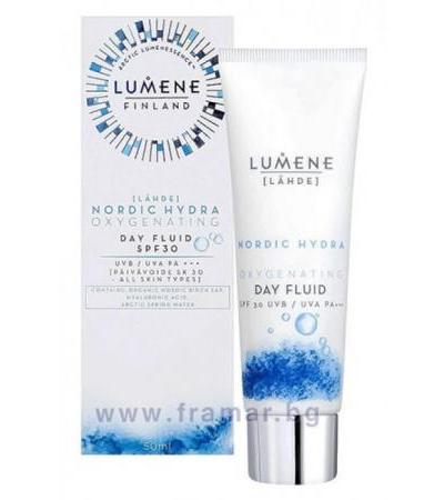 ЛУМЕНЕ LAHDE ХИДРАТИРАЩ ДНЕВЕН ФЛУИД СЪС SPF 30 50 мл