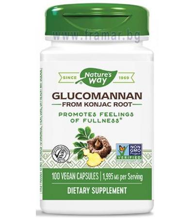 ГЛЮКОМАНАН капсули 665 мг. * 100 NATURE'S WAY