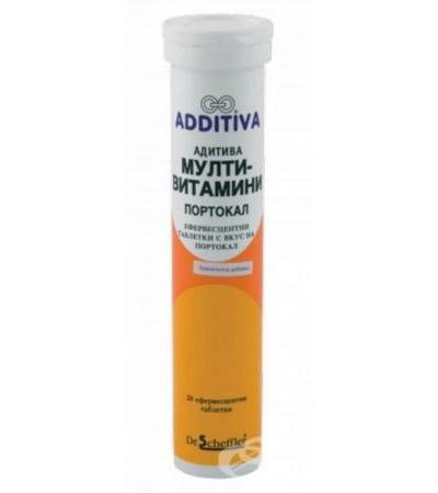 АДИТИВА МУЛТИВИТАМИНИ ОРАНЖ ефервесцентни таблетки * 20