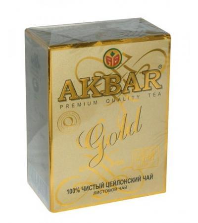 ЧАЙ АКБАР ЦЕЙЛОНСКИ ЧЕРЕН ГОЛД ЛИСТА 100 гр.