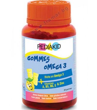 ПЕДИАКИД ОМЕГА 3 дъвчащи мечета * 60