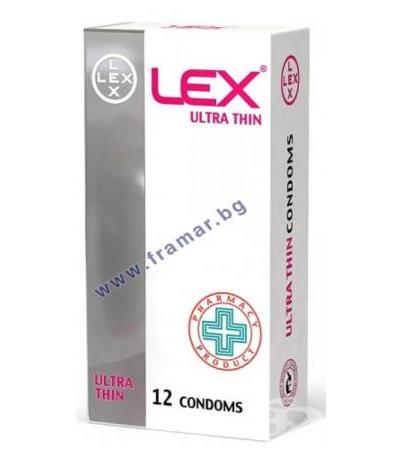 ПРЕЗЕРВАТИВИ ЛЕКС ULTRA THIN * 12 бр.
