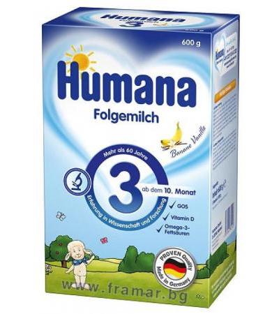ХУМАНА 3 след 10 месец 600 гр.