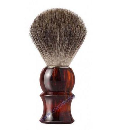 МОНДИАЛ ЧЕТКА ЗА БРЪСНЕНЕ GREY BADGER С КОСЪМ ОТ СИВ ЯЗОВЕЦ С ПЛАСТМАСОВА ДРЪЖКА В ЦВЯТ МАХАГОН размер S