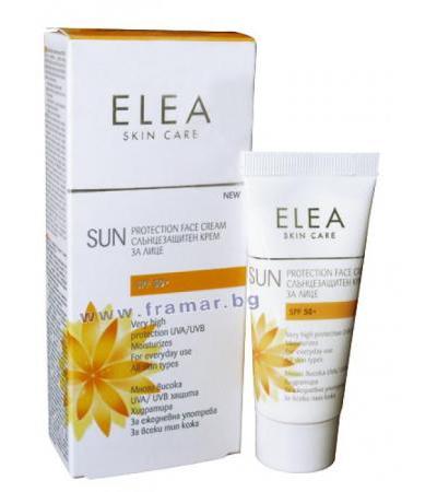 ЕЛЕА СЛЪНЦЕЗАЩИТЕН КРЕМ ЗА ЛИЦЕ ЗА ВСЕКИ ТИП КОЖА SPF 50+ 40 мл.