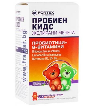 ПРОБИЕН КИДС желирани мечета * 60 ФОРТЕКС