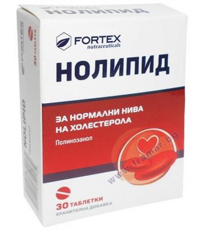 НОЛИПИД ПОЛИКОЗАНОЛ капсули 10 мг * 30 ФОРТЕКС