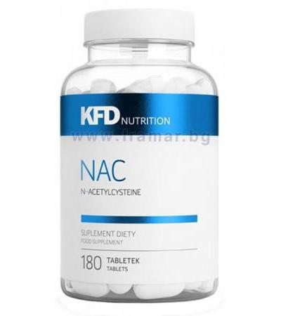 КФД НУТРИШЪН NAC N-АЦЕТИЛ L-ЦИСТЕИН таблетки * 180