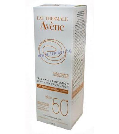 АВЕН СЛЪНЦЕЗАЩИТНО МИНЕРАЛНО МЛЯКО SPF 50+ 100 мл.