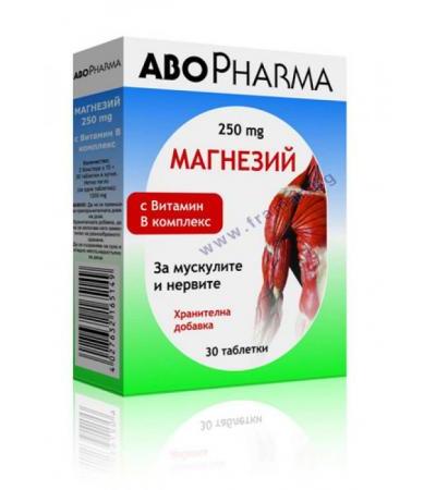 АБОФАРМА МАГНЕЗИЙ + ВИТАМИН Б КОМПЛЕКС табл. * 30